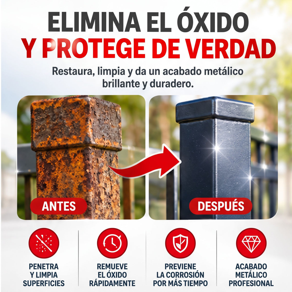 Convertidor de óxido: antes y después