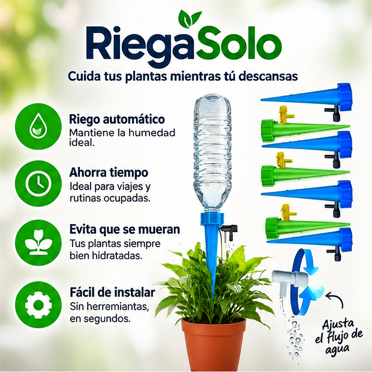 RiegaSolo - beneficios del riego automático